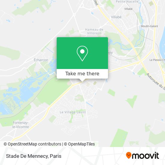 Mapa Stade De Mennecy