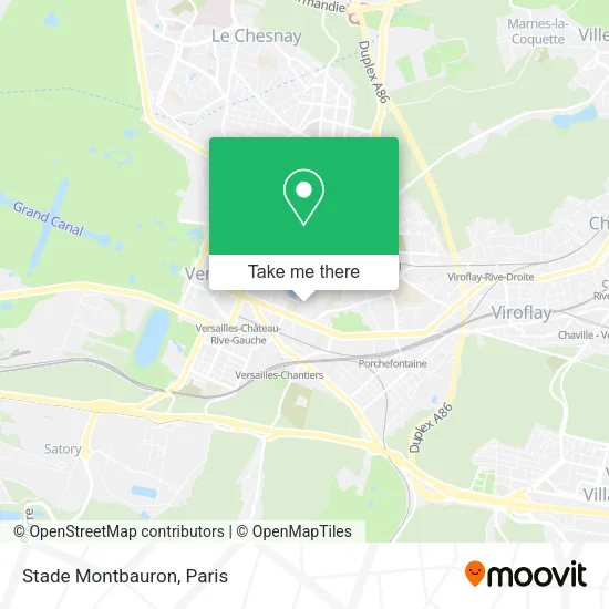 Stade Montbauron map