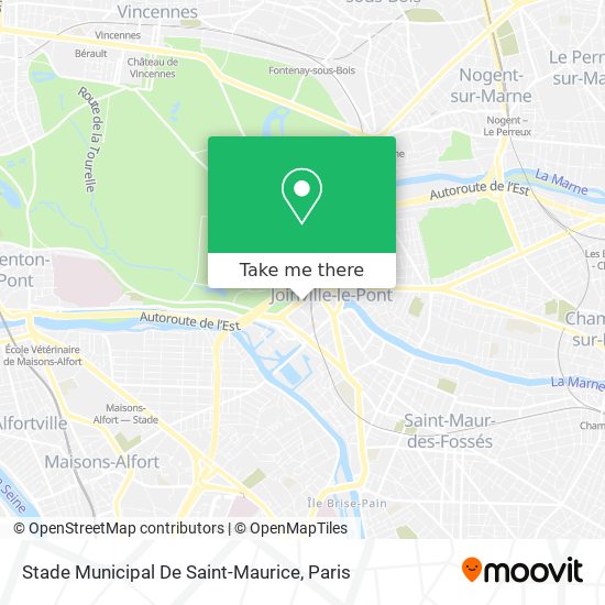 Mapa Stade Municipal De Saint-Maurice