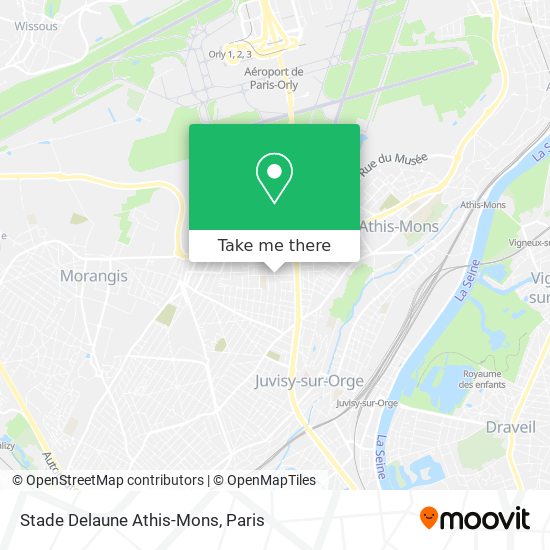 Stade Delaune Athis-Mons map