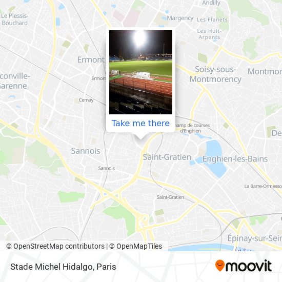 Stade Michel Hidalgo map