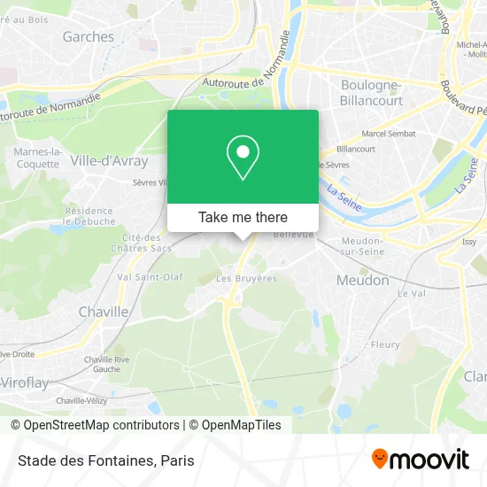 Stade des Fontaines map