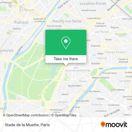 Stade de la Muette map