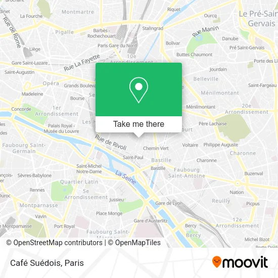 Café Suédois map