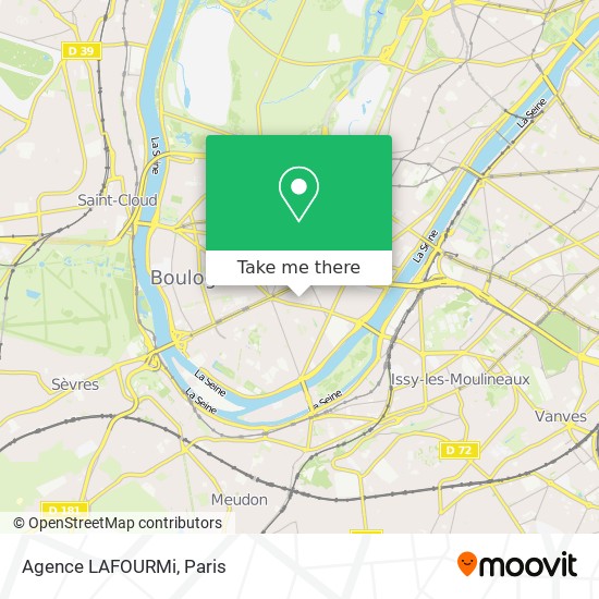 Agence LAFOURMi map