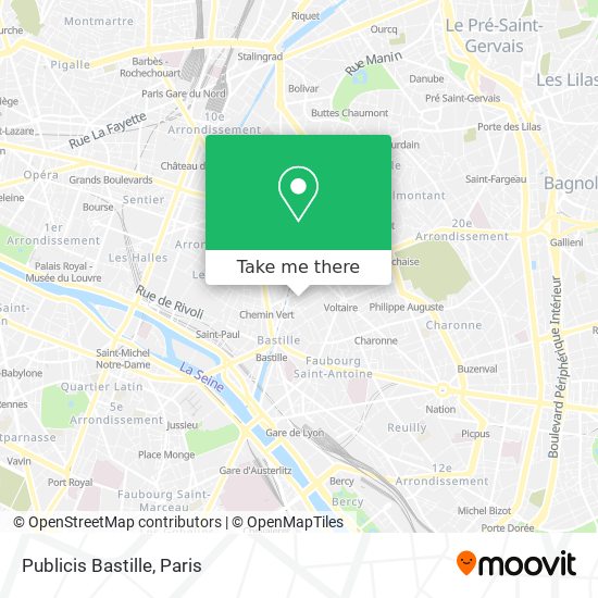Publicis Bastille map