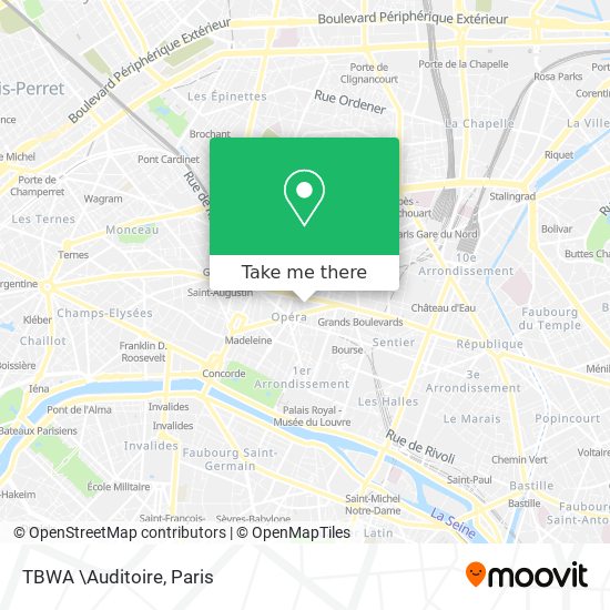TBWA \Auditoire map