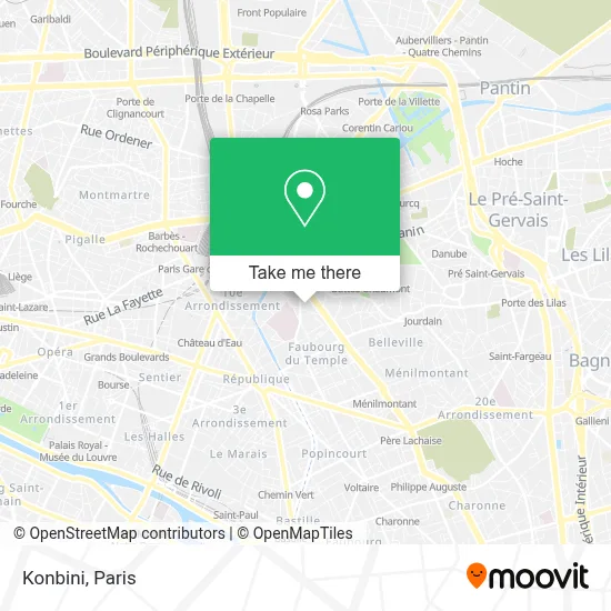 Konbini map