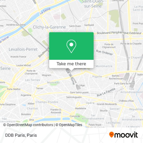 DDB Paris map