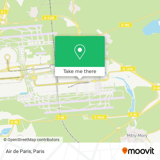 Mapa Air de Paris