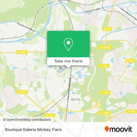 Boutique Galerie Mickey map