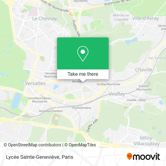 Mapa Lycée Sainte-Geneviève