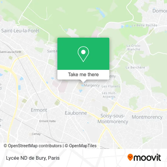 Lycée ND de Bury map