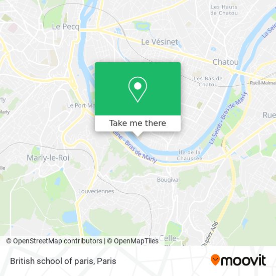 British school of paris map