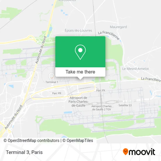 Terminal 3 map