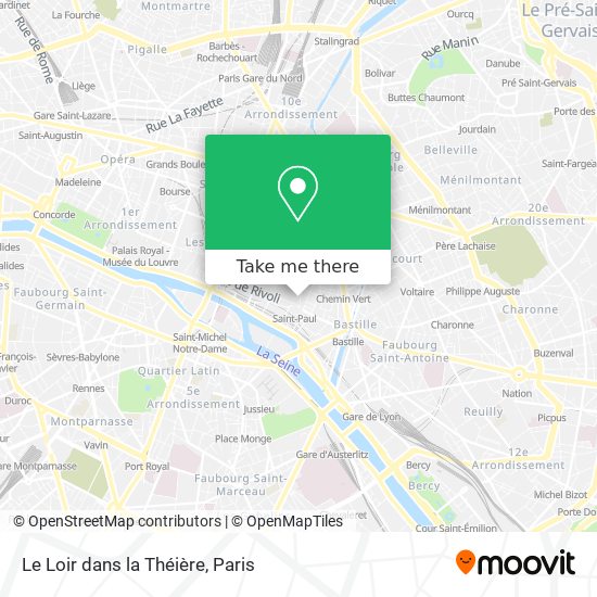 Le Loir dans la Théière map