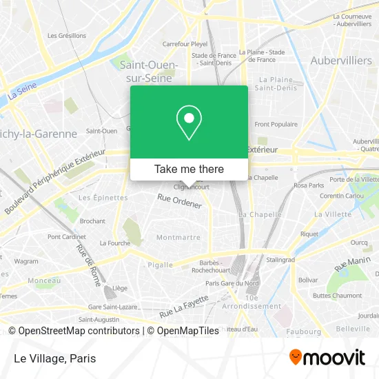 Le Village map