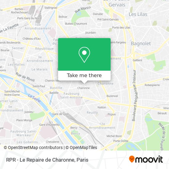 RPR - Le Repaire de Charonne map