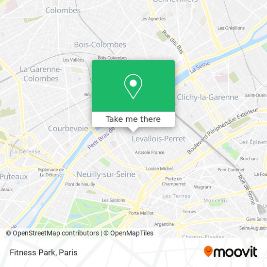 Mapa Fitness Park