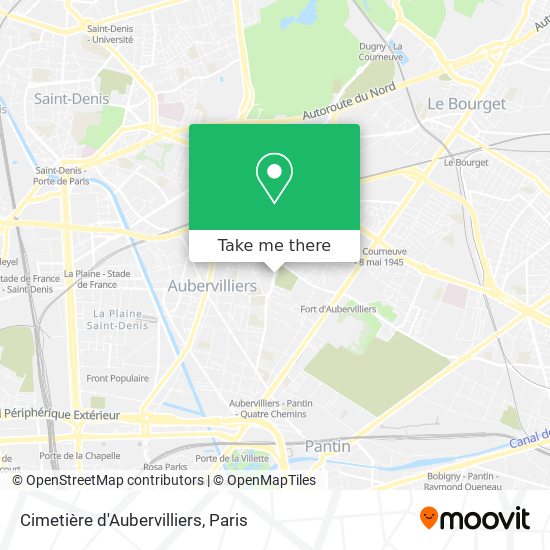 Cimetière d'Aubervilliers map