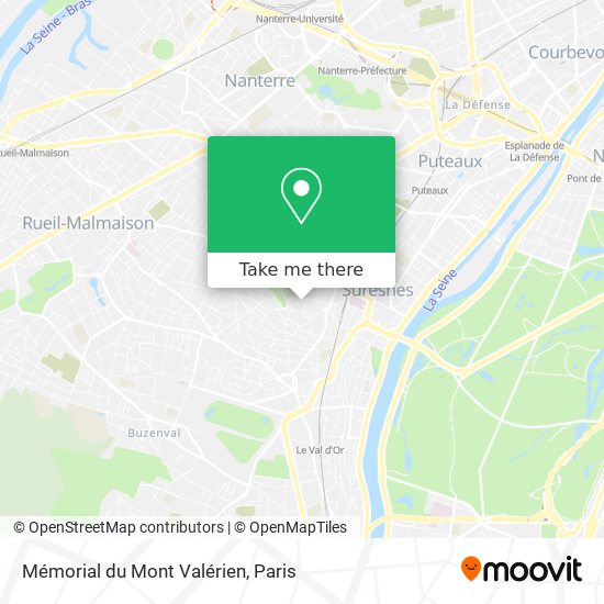 Mapa Mémorial du Mont Valérien