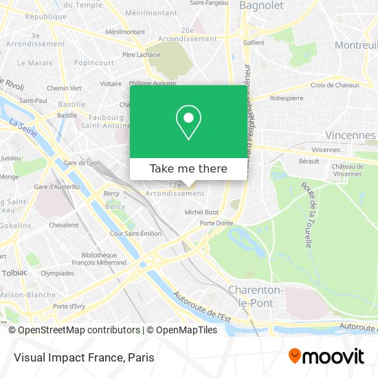 Mapa Visual Impact France