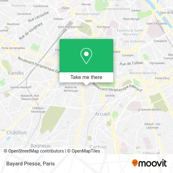 Bayard Presse map