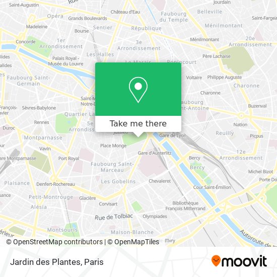 Jardin des Plantes map