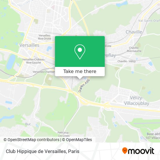 Mapa Club Hippique de Versailles