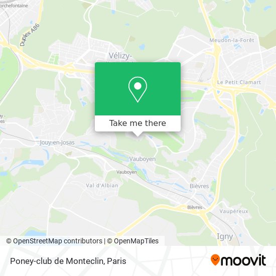 Poney-club de Monteclin map