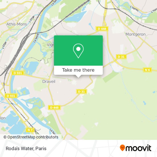 Mapa Roda's Water