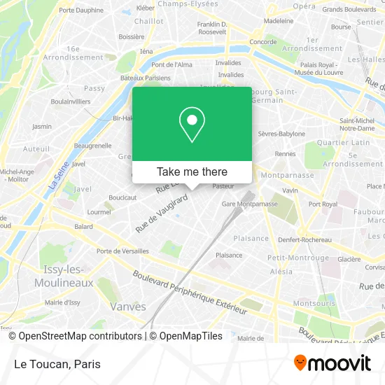 Le Toucan map
