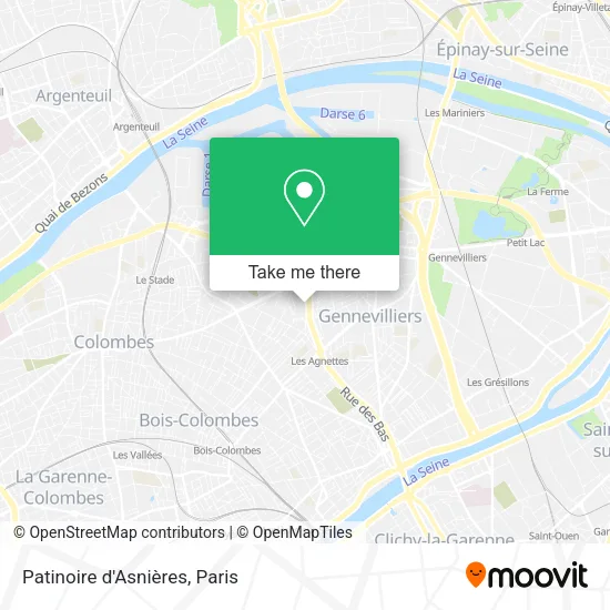 Patinoire d'Asnières map
