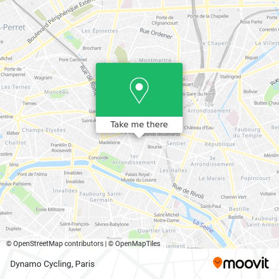 Mapa Dynamo Cycling