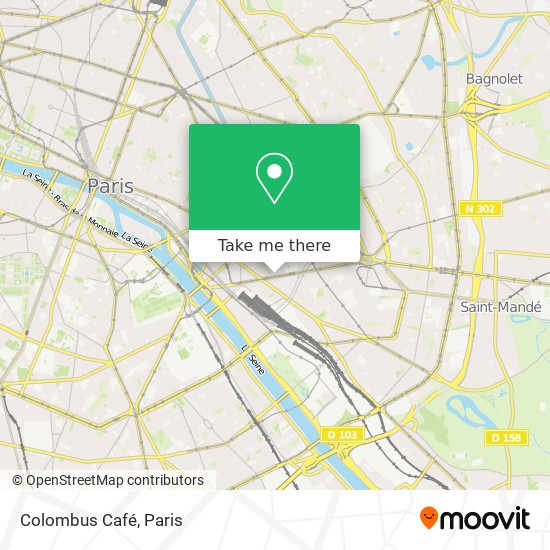 Colombus Café map