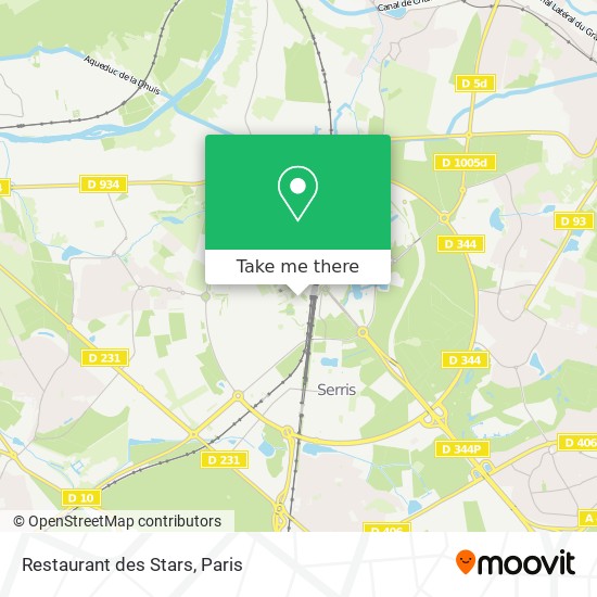 Mapa Restaurant des Stars