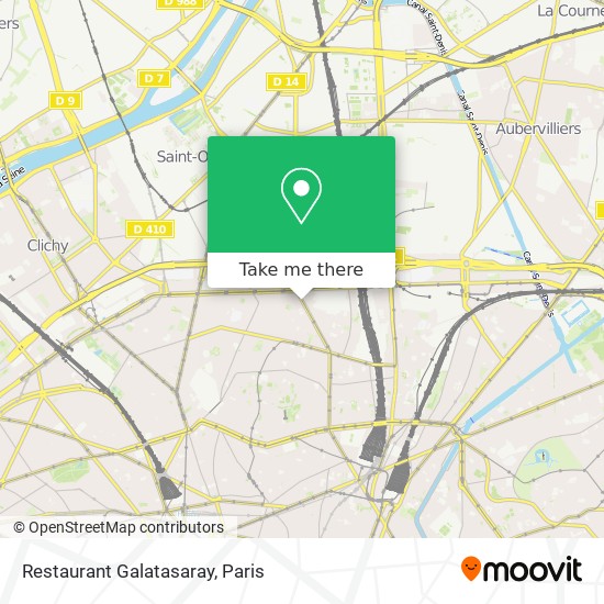 Restaurant Galatasaray map