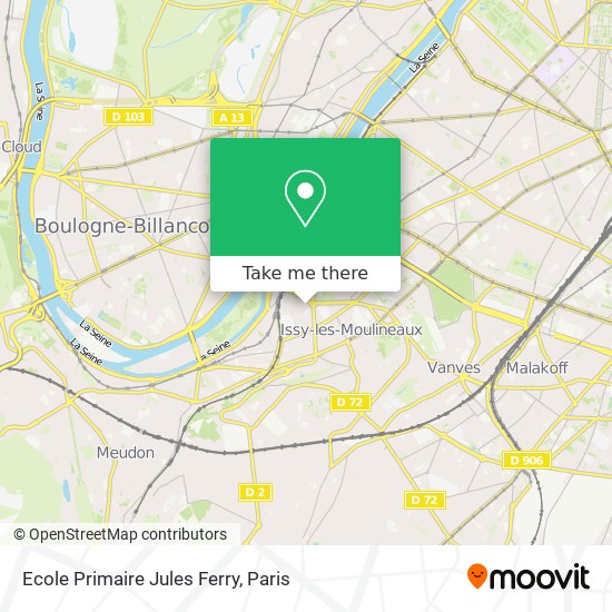Mapa Ecole Primaire Jules Ferry
