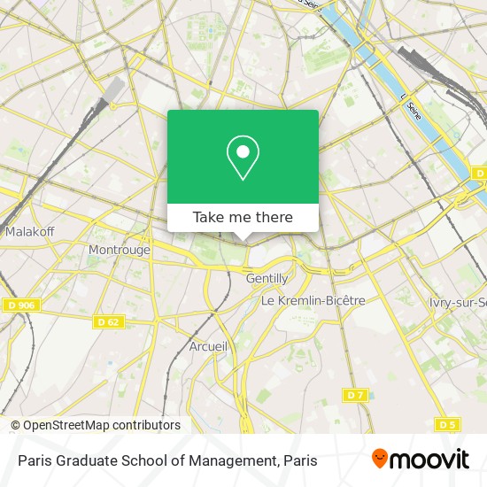 Paris Graduate School of Management map