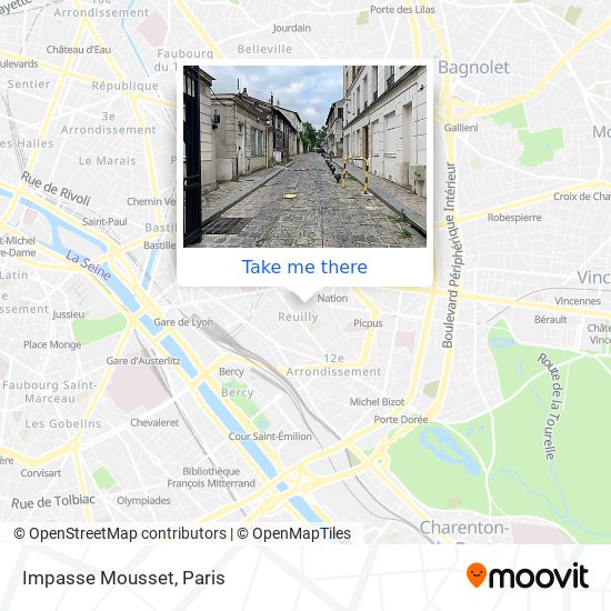Impasse Mousset map