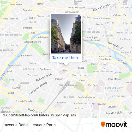 avenue Daniel Lesueur map