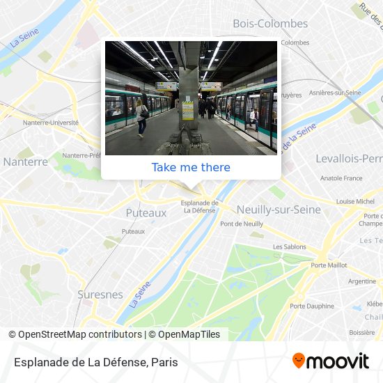 Esplanade de La Défense map