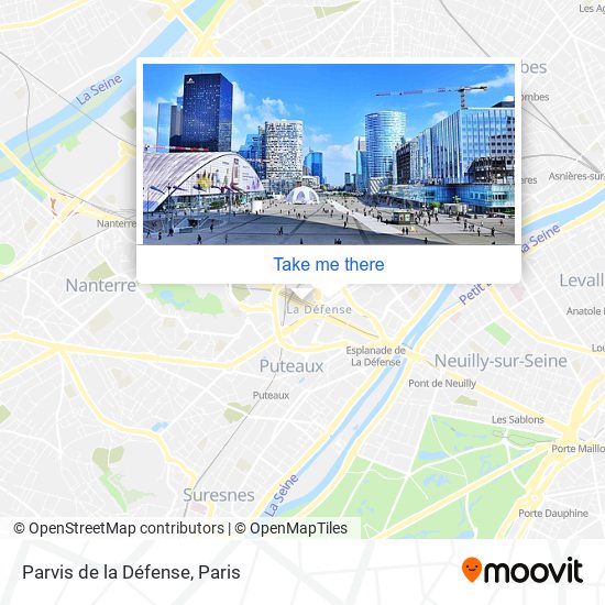 Mapa Parvis de la Défense