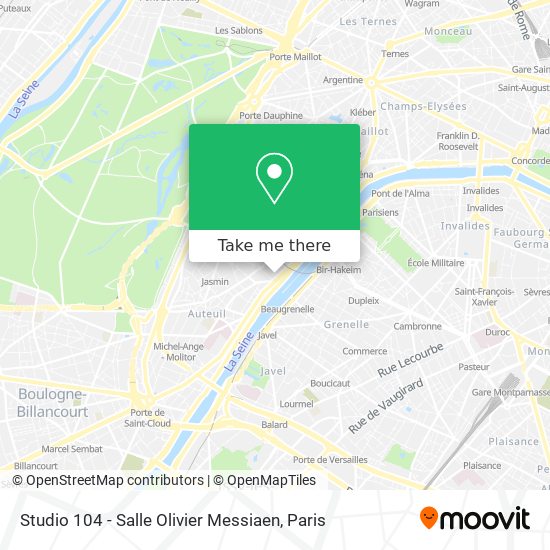 Studio 104 - Salle Olivier Messiaen map