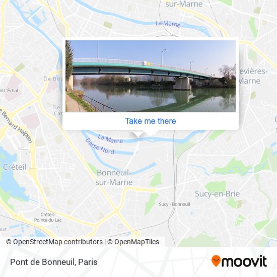 Mapa Pont de Bonneuil