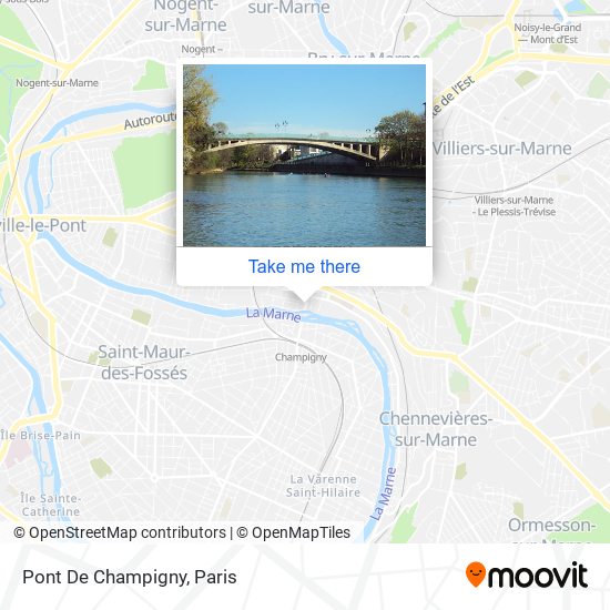 Pont De Champigny map