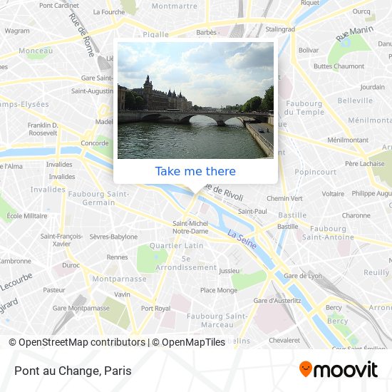 Mapa Pont au Change