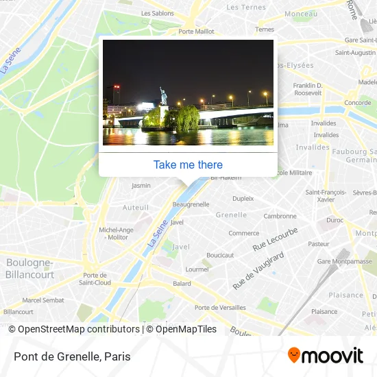 Pont de Grenelle map