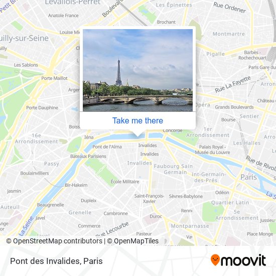 Pont des Invalides map