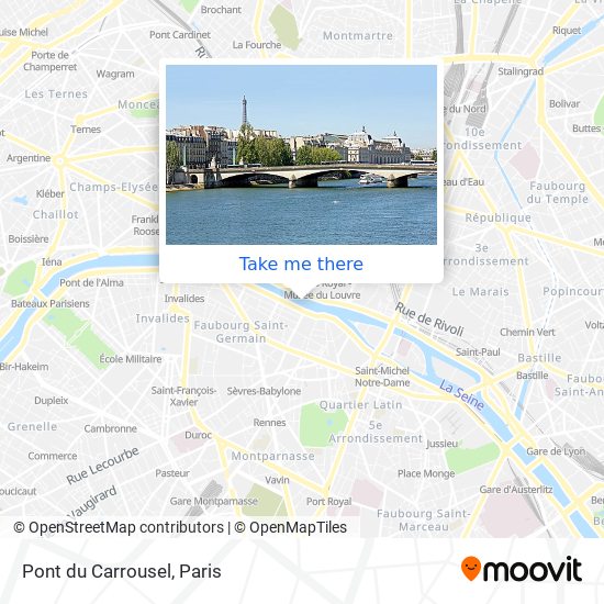 Pont du Carrousel map